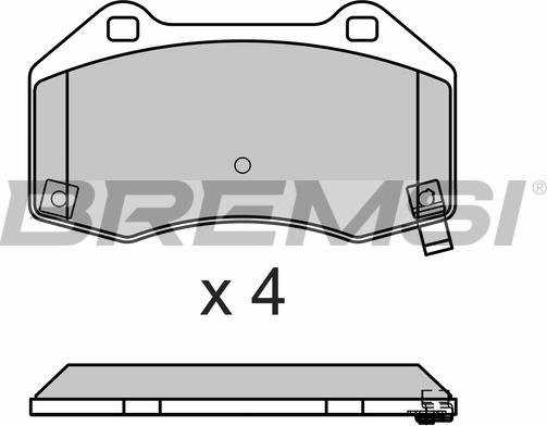 Bremsi BP3675 - Гальмівні колодки, дискові гальма autocars.com.ua