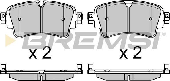 Bremsi BP3688 - Гальмівні колодки, дискові гальма autocars.com.ua