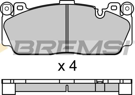 Bremsi BP3691 - Гальмівні колодки, дискові гальма autocars.com.ua