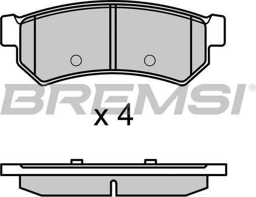 Bremsi BP3695 - Гальмівні колодки, дискові гальма autocars.com.ua