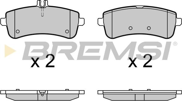 Bremsi BP3709 - Гальмівні колодки, дискові гальма autocars.com.ua