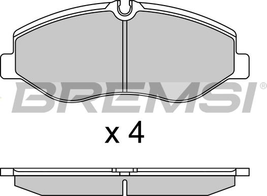 Bremsi BP3733 - Тормозные колодки, дисковые, комплект autodnr.net