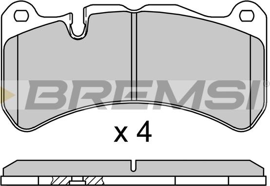 Bremsi BP3752 - Гальмівні колодки, дискові гальма autocars.com.ua