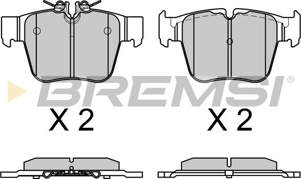 Bremsi BP3757 - Гальмівні колодки, дискові гальма autocars.com.ua