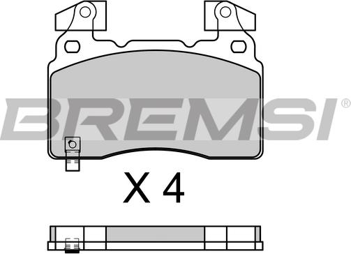 Bremsi BP3760 - Гальмівні колодки, дискові гальма autocars.com.ua