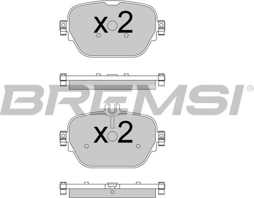 Bremsi BP3770 - Тормозные колодки, дисковые, комплект autodnr.net