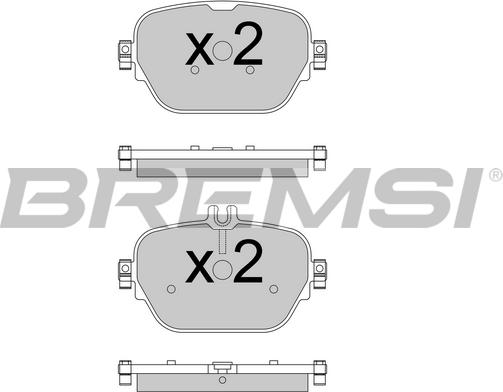 Bremsi BP3770 - Гальмівні колодки, дискові гальма autocars.com.ua