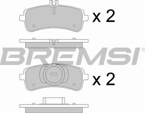 Bremsi BP3774 - Гальмівні колодки, дискові гальма autocars.com.ua