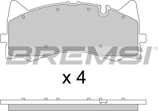 Bremsi BP3781 - Гальмівні колодки, дискові гальма autocars.com.ua