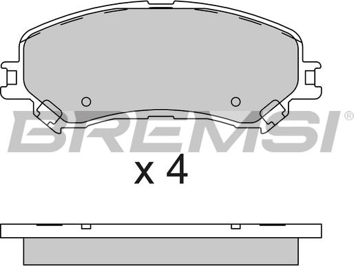 Bremsi BP3793 - Гальмівні колодки, дискові гальма autocars.com.ua