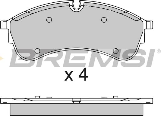 Bremsi BP3794 - Гальмівні колодки, дискові гальма autocars.com.ua