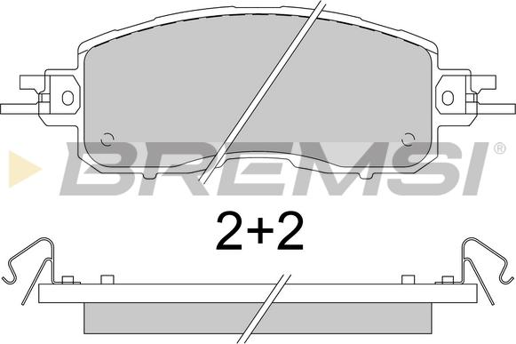 Bremsi BP3797 - Гальмівні колодки, дискові гальма autocars.com.ua