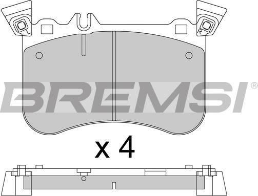 Bremsi BP3802 - Гальмівні колодки, дискові гальма autocars.com.ua