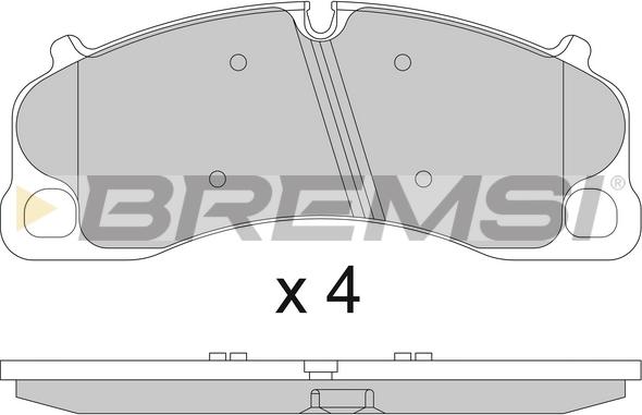 Bremsi BP3810 - Гальмівні колодки, дискові гальма autocars.com.ua