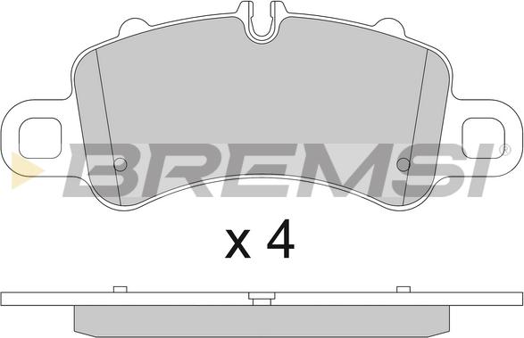 Bremsi BP3820 - Гальмівні колодки, дискові гальма autocars.com.ua