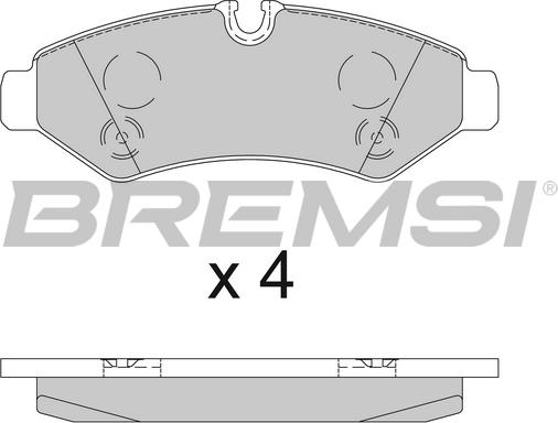 Bremsi BP3848 - Гальмівні колодки, дискові гальма autocars.com.ua
