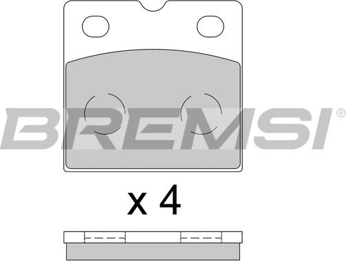 Bremsi BP3851 - Гальмівні колодки, стояночні дискові гальма autocars.com.ua
