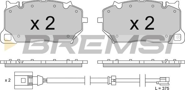Bremsi BP3856 - Тормозные колодки, дисковые, комплект autodnr.net