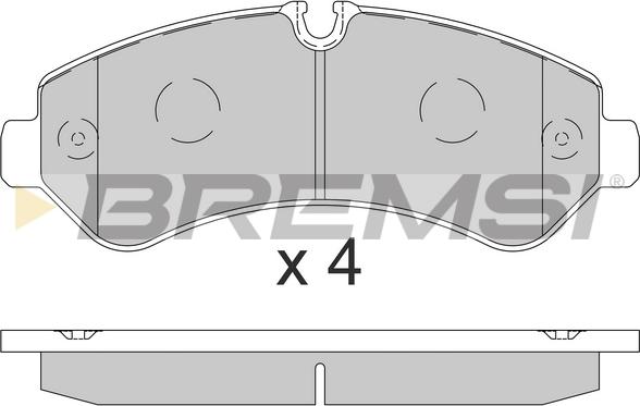 Bremsi BP3864 - Гальмівні колодки, дискові гальма autocars.com.ua