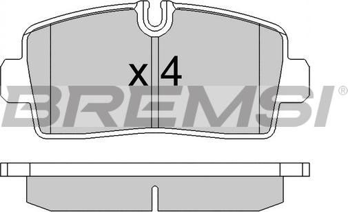 Bremsi BP3867 - Гальмівні колодки, дискові гальма autocars.com.ua