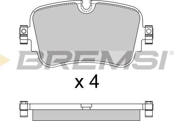 Bremsi BP3878 - Гальмівні колодки, дискові гальма autocars.com.ua