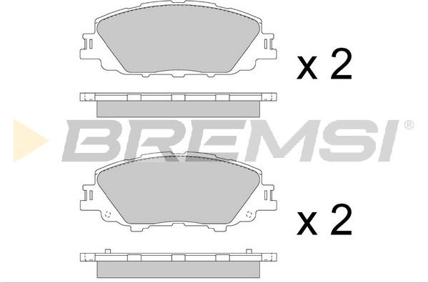 Bremsi BP3880 - Гальмівні колодки, дискові гальма autocars.com.ua