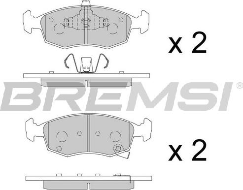 Bremsi BP3891 - Гальмівні колодки, дискові гальма autocars.com.ua