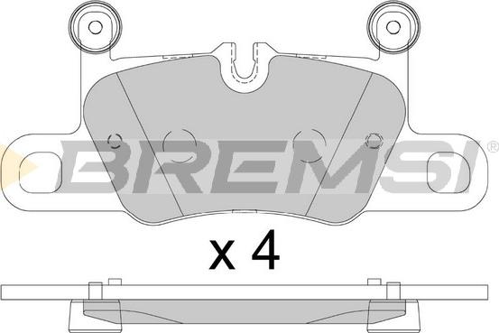 Bremsi BP3892 - Гальмівні колодки, дискові гальма autocars.com.ua