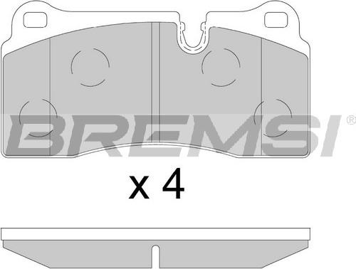 Bremsi BP3895 - Гальмівні колодки, дискові гальма autocars.com.ua