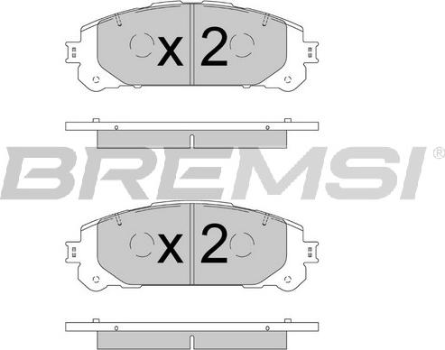 Bremsi BP3908 - Гальмівні колодки, дискові гальма autocars.com.ua