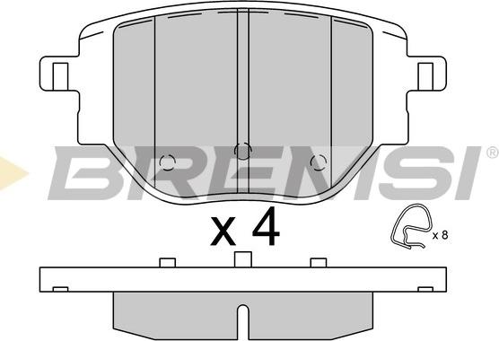 Bremsi BP3917 - Гальмівні колодки, дискові гальма autocars.com.ua