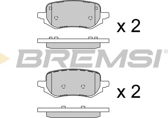 Bremsi BP3919 - Гальмівні колодки, дискові гальма autocars.com.ua