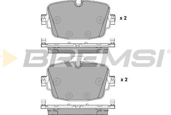 Bremsi BP3958 - Гальмівні колодки, дискові гальма autocars.com.ua