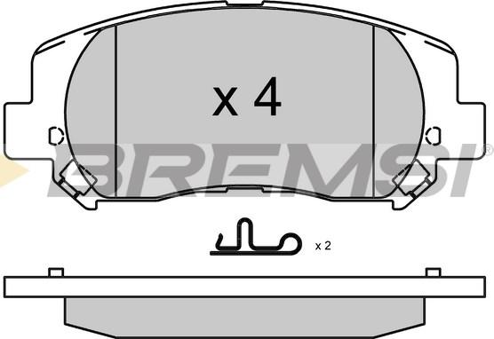 Bremsi BP3979 - Гальмівні колодки, дискові гальма autocars.com.ua