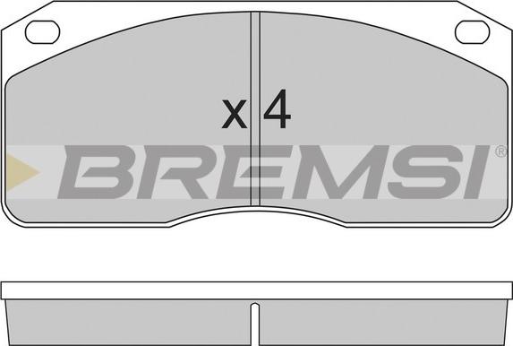 Bremsi BP7238 - Гальмівні колодки, дискові гальма autocars.com.ua