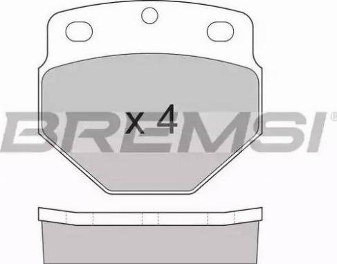 Bremsi BP7248 - Тормозные колодки, дисковые, комплект autodnr.net