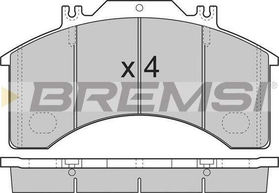 Bremsi BP7251 - Гальмівні колодки, дискові гальма autocars.com.ua