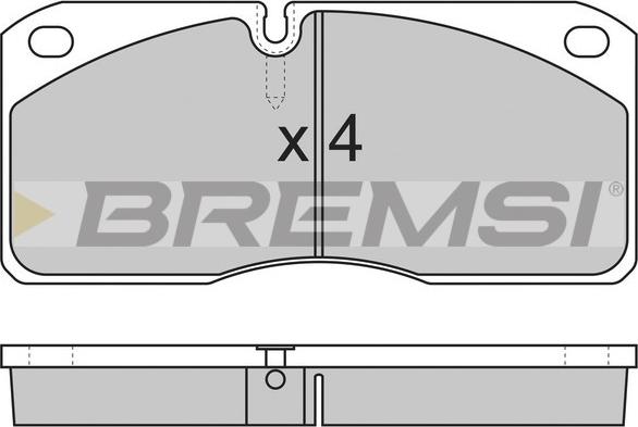 Bremsi BP7258 - Гальмівні колодки, дискові гальма autocars.com.ua