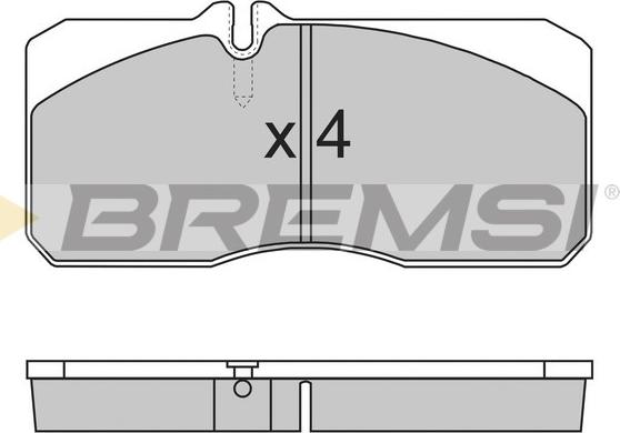 Bremsi BP7267 - Гальмівні колодки, дискові гальма autocars.com.ua