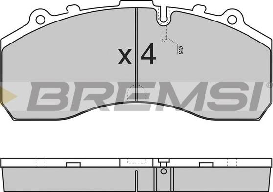 Bremsi BP7278 - Тормозные колодки, дисковые, комплект autodnr.net