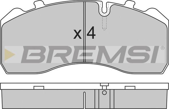 Bremsi BP7284 - Гальмівні колодки, дискові гальма autocars.com.ua