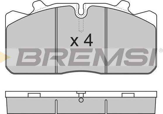 Bremsi BP7285 - Тормозные колодки, дисковые, комплект autodnr.net