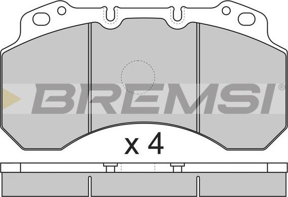 Bremsi BP7299 - Тормозные колодки, дисковые, комплект autodnr.net