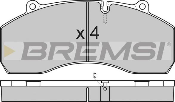 Bremsi BP7309 - Гальмівні колодки, дискові гальма autocars.com.ua