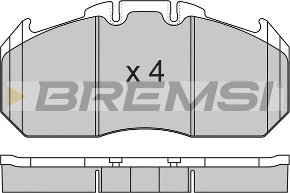 Bremsi BP7310 - Гальмівні колодки, дискові гальма autocars.com.ua