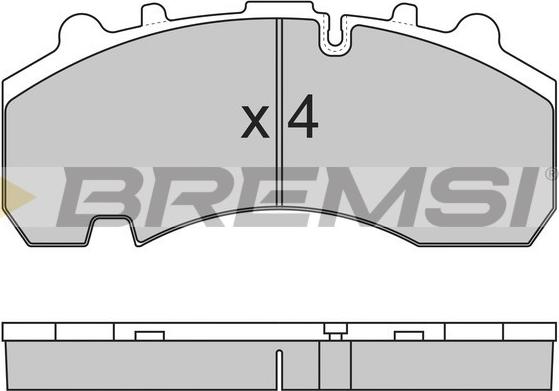 Bremsi BP7314 - Гальмівні колодки, дискові гальма autocars.com.ua