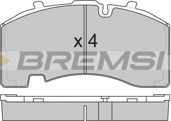 Bremsi BP7322 - Гальмівні колодки, дискові гальма autocars.com.ua