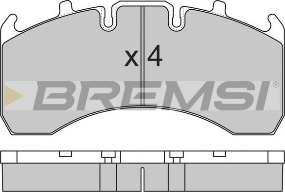 Bremsi BP7323 - Гальмівні колодки, дискові гальма autocars.com.ua