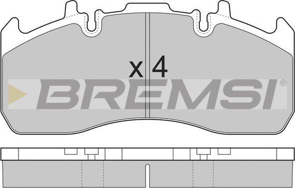 Bremsi BP7324 - Тормозные колодки, дисковые, комплект autodnr.net