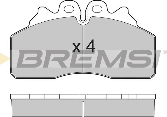 Bremsi BP7325 - Тормозные колодки, дисковые, комплект autodnr.net
